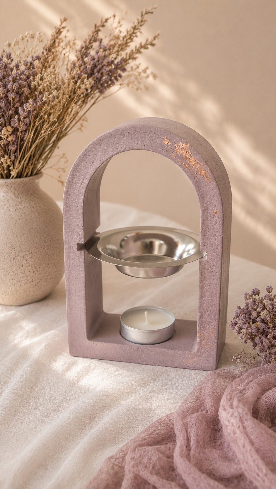 Brûle-fondants Odissa Arche Lilas Poudré –vue arrière