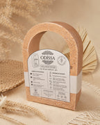 Brûle-fondants artisanal Odissa Arche Sable Nacré en résine minérale – vue de face